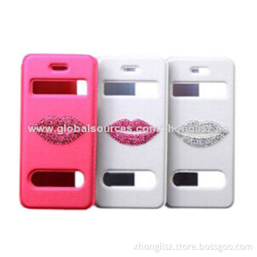 New Arial Lips Premium PU Leather Cases for iPhone Series, OEM/ODM Orders Accepted